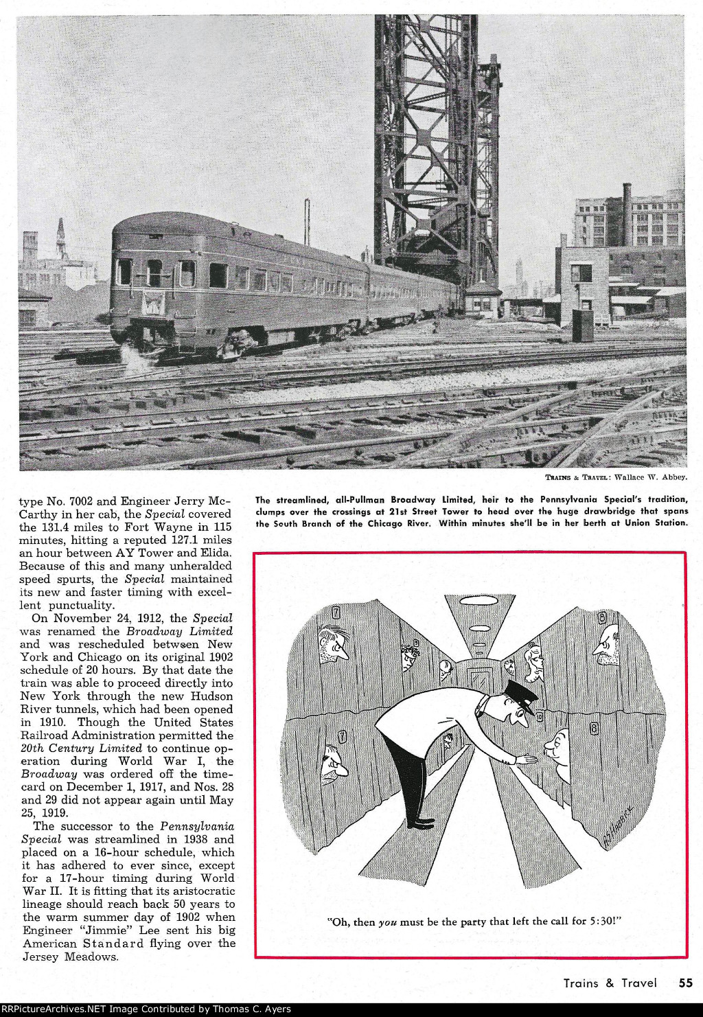 PRR "Birth Of The Broadway," Page 55, 1952